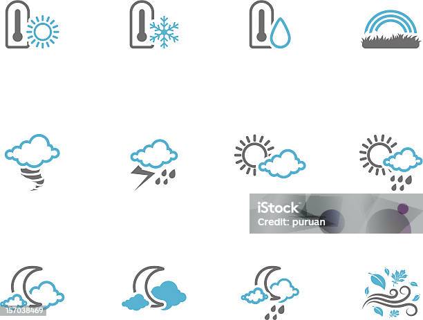 Duotone 아이콘더 기상으로 0명에 대한 스톡 벡터 아트 및 기타 이미지 - 0명, 구름, 기상학
