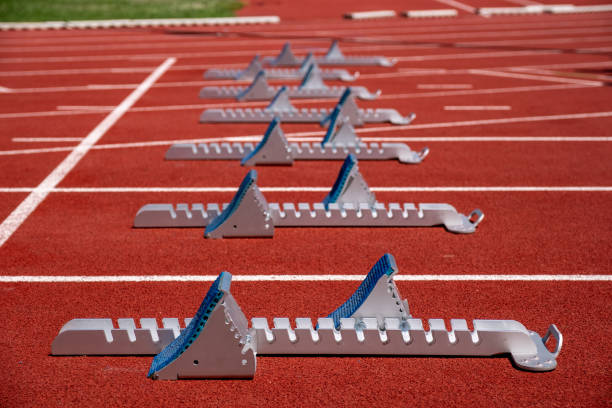 istock A starting block on an athletics track 1570389218