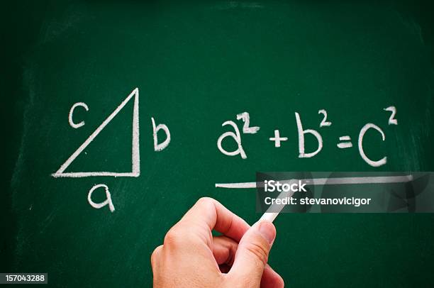 Pythagorean Theorem Stockfoto und mehr Bilder von Bildhintergrund - Bildhintergrund, Bildung, Dozenten