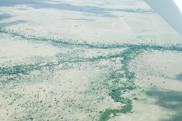 Africa Landscape from Above stock photo