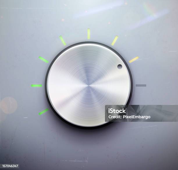 Control Knob Stock Illustration - Download Image Now - Dial, Push Button, Radio