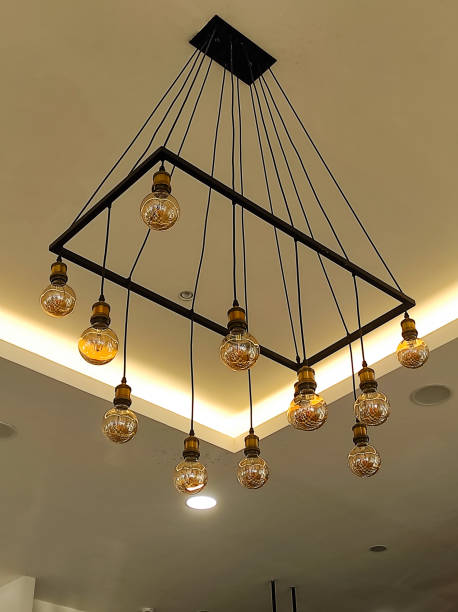 istock Low angle view of aesthetic lamp 1570465385
