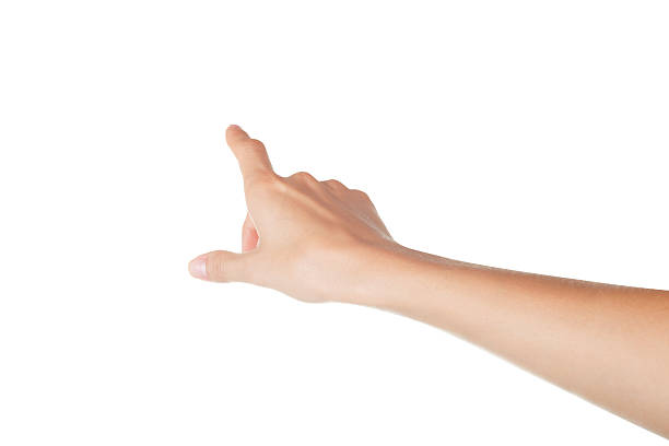 écran virtuel - pointing human hand aiming human finger photos et images de collection