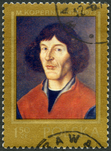 Poland 1973 stamp printed in Poland shows Nicolaus Copernicus (1473-1543), painted in Torun, 16th century, circa 1973