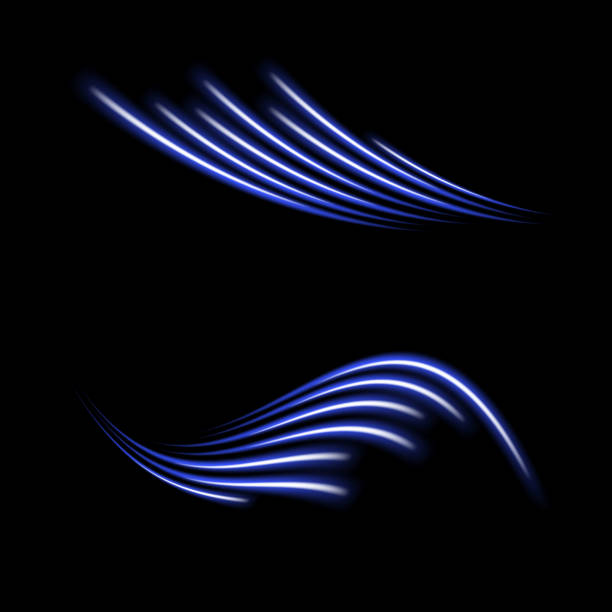 istock Special colorful christmas effect twirl. Abstract white wawe. Vector magic glowing star light effect with neon blurred curved line. Sparkling translucent comet bokeh. The effect of the vortex curve. 1570504257