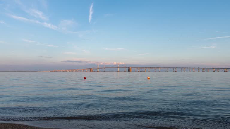 Chesapeake Bay Bridge Sunset Timelapse