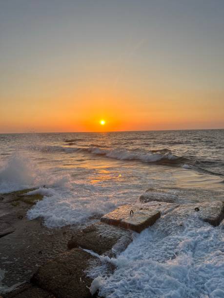 istock Sunset by Mediterranean Sea 1570617188