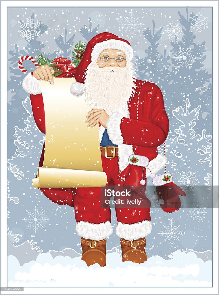 Santa Natale - arte vettoriale royalty-free di Babbo Natale