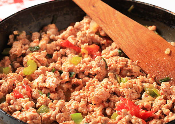 Ground meat stir fry