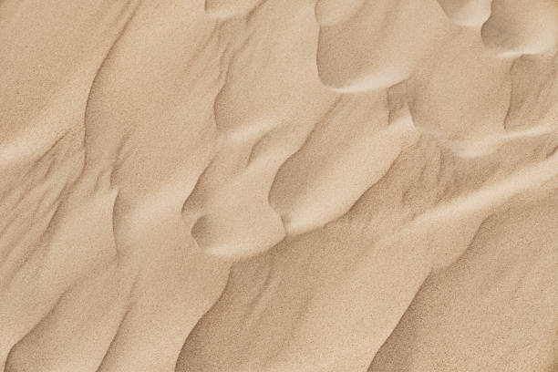 istock Natural sand texture. Wavy sand background for summer designs. 1570738820