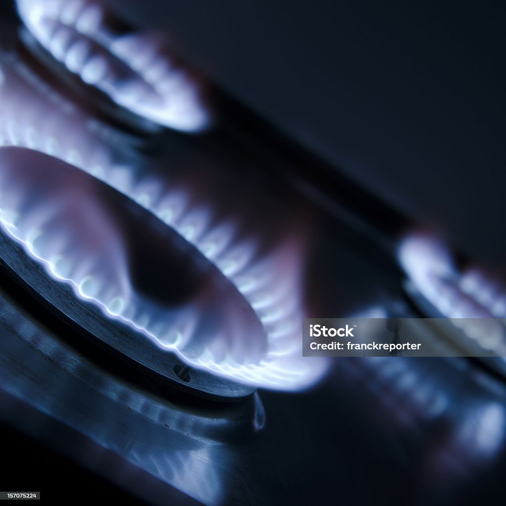 Brûleur à gaz flamme - Photo de Flamme libre de droits