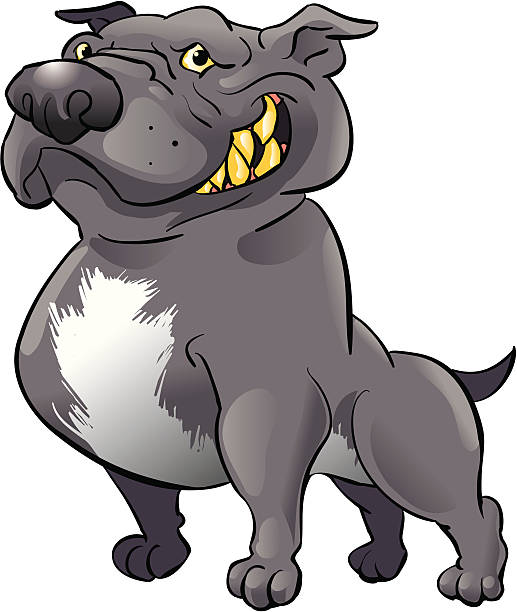 Dark pitbull Dark pitbull pit bull power stock illustrations