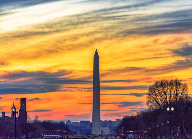 istock Washington Monument at golden hour 1570759181