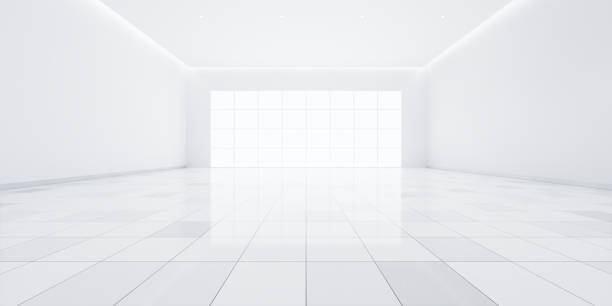 istock 3d rendering of empty room and tile floor for background. 1570763483