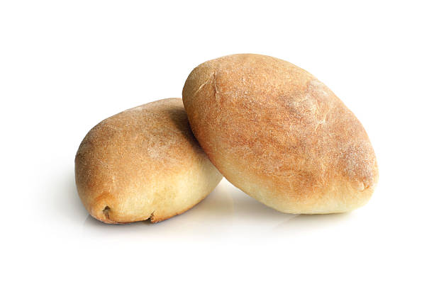 Pair of hot patties from wheat flour