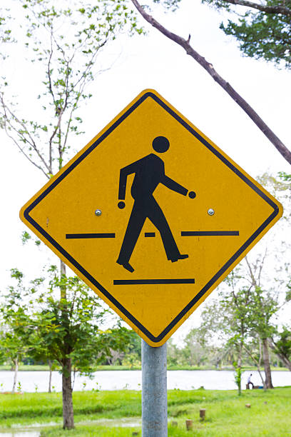 istock Crosswalk sign with a man 157077757