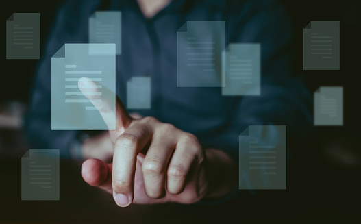 Document Transfer Process Data Digital System And Diagram Transferring Documents File Transfer ...
