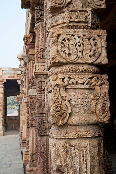 istock Colonnade in Quitab Minar Temple, Delhi, India 157081562