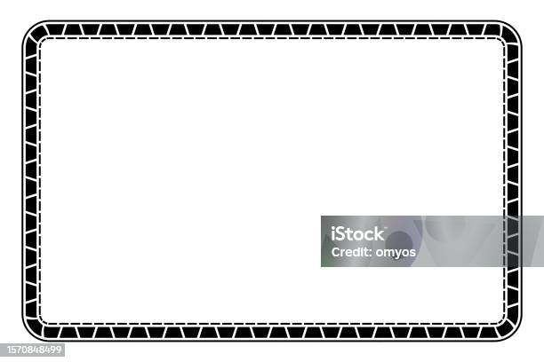 Simple Vector Basic Shape Frame For Certificate Placard Or Element ...