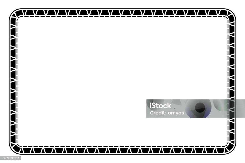 Simple Vector Basic Shape Frame For Certificate Placard Or Element ...
