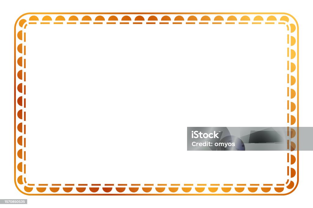 Gold Frame Basic Simple Vector Gold Golden Basic Shape Frame For Certificate Placard Or ...