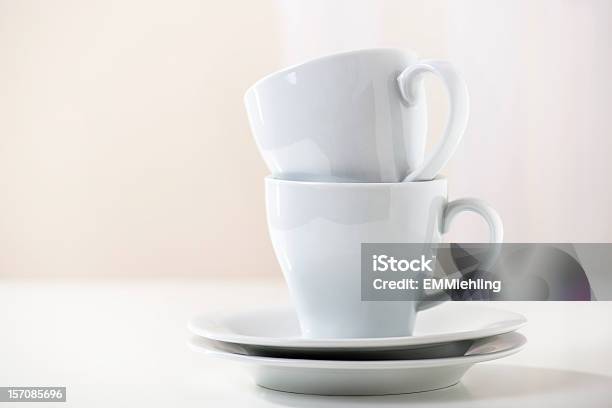 Kaffeetassen Mit Coastline Stockfoto und mehr Bilder von Café - Café, Cappuccino, Einfachheit