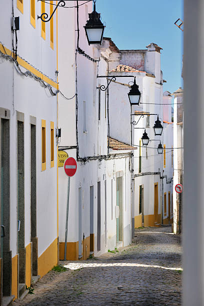 istock Evora old town street 157088017