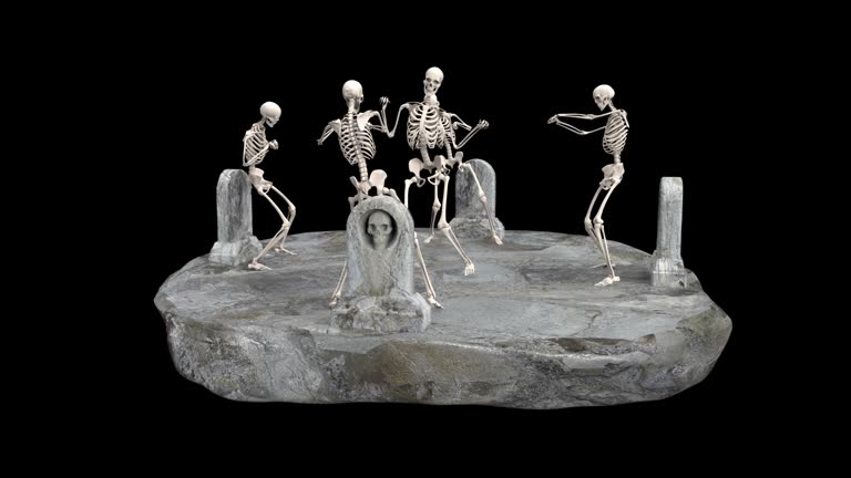 Skeleton Party Dance Looped