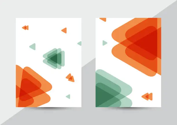 Vector illustration of Vector arrows geometric brochure template design backgrounds