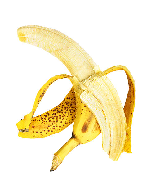 istock Banana with cleared peel isolated 157098598