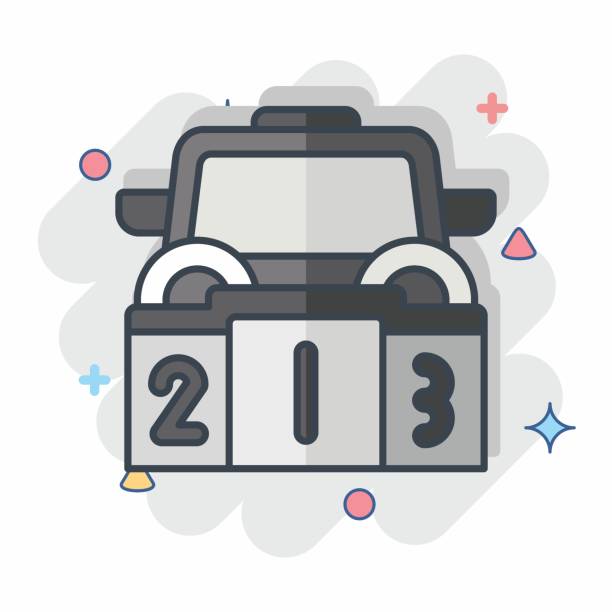istock Icon Podium. related to Racing symbol. comic style. simple design editable. simple illustration 1571030317