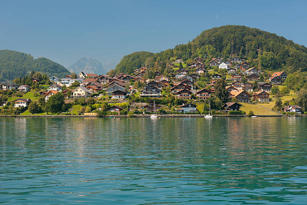 istock View on Egg and Faulensee from Thun Lake 157104017