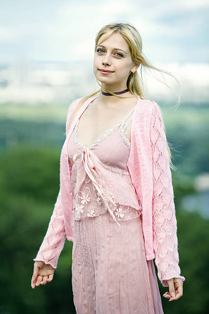 Beautiful young woman stock photo