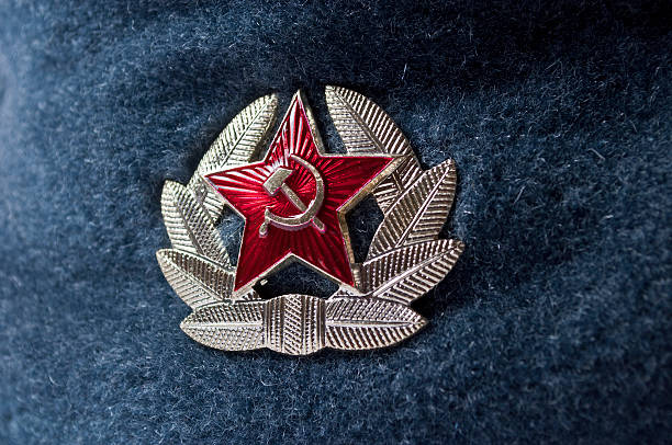 istock USSR Hammer and Sickle Pin 157105369