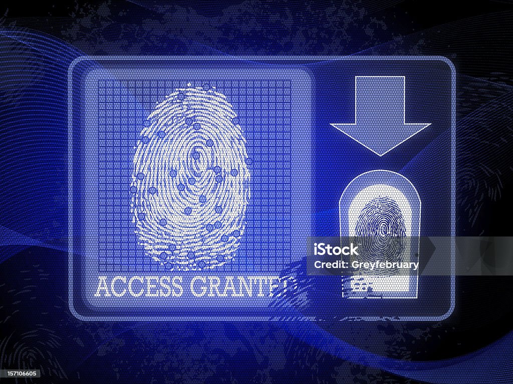 Accesso consentito - Foto stock royalty-free di Biometrica