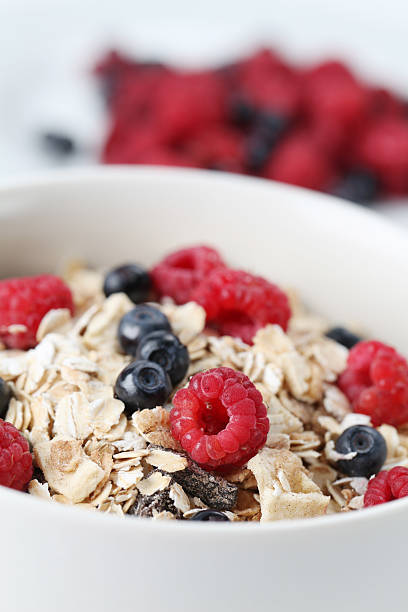 istock Granola with raspberries and blueberries 157108907