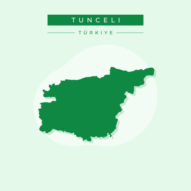 Vector illustration vector of Tunceli map Turkey Vector illustration vector of Tunceli map Turkey tunceli stock illustrations