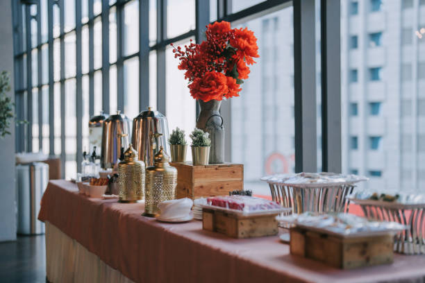 istock Refreshment snack, light finger food and coffee in seminar 1571181929