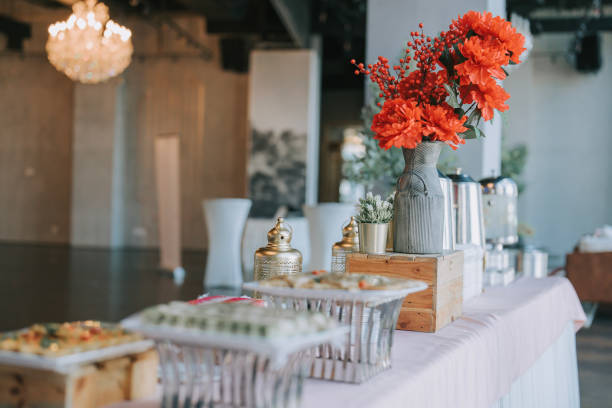 istock Refreshment snack, light finger food and coffee in seminar 1571182438