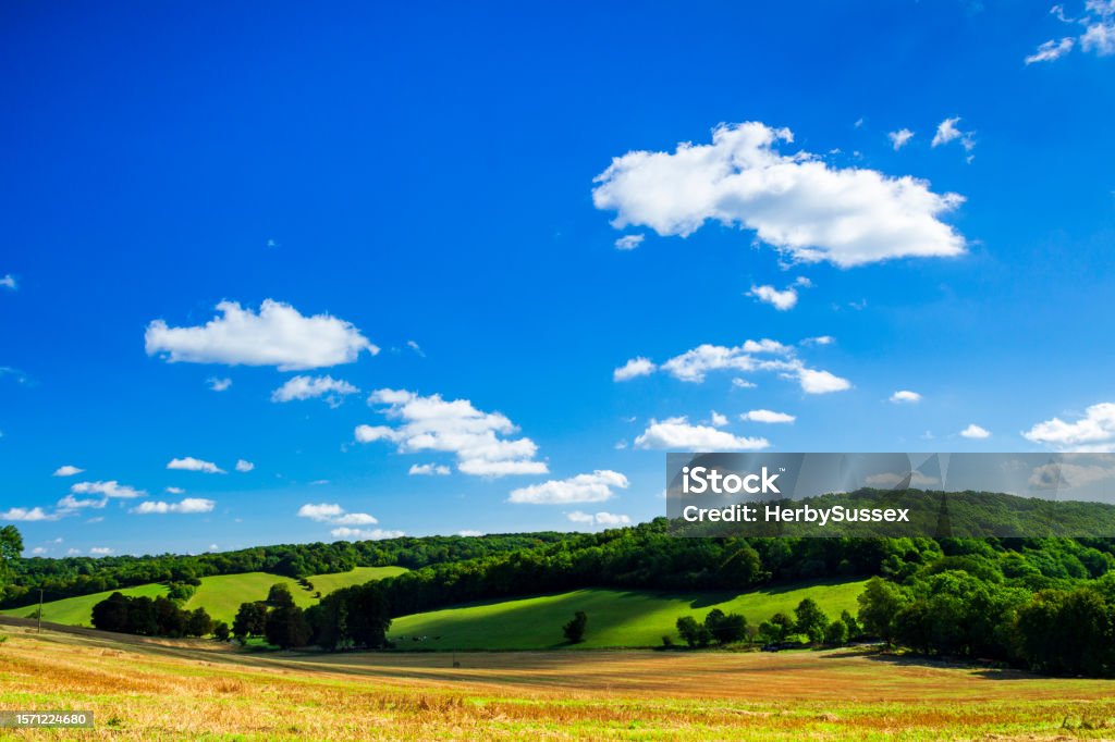 Woldingham Hill North Downs Summertime at  Woldingham North Downs Surrey England September Stock Photo