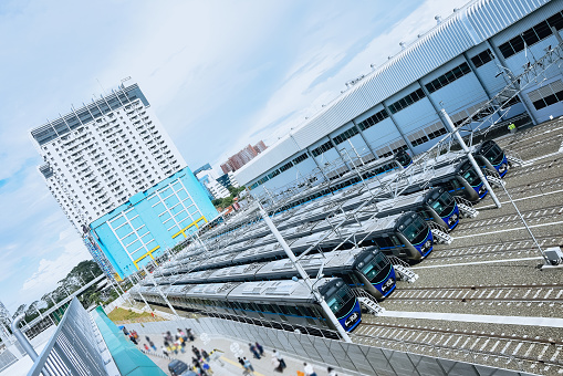 Mass rapid transit (MRT) depot in Jakarta
