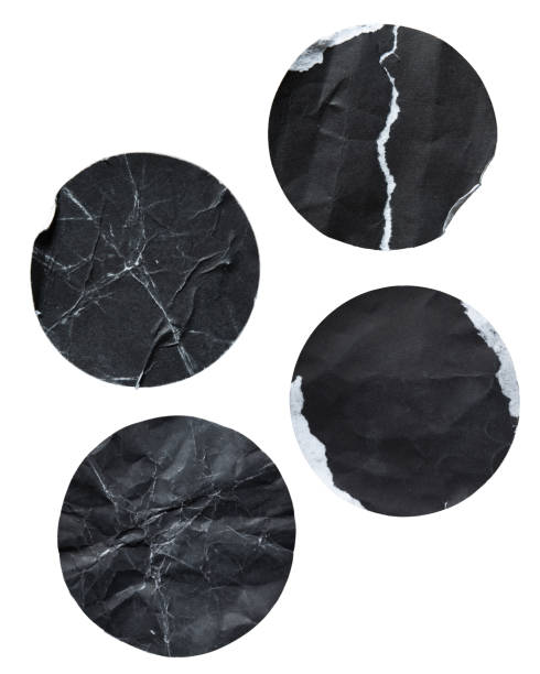 istock Black old paper stickers texture 1571276316
