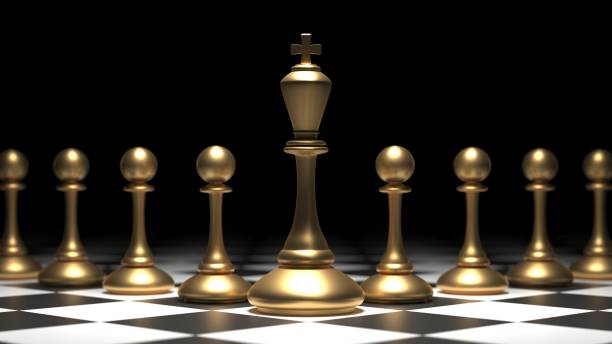 istock Chess king. Leader success concept. Business leader concept 1571401109