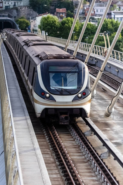 istock Halic metro bridge view on train in Istanbul 1571404302