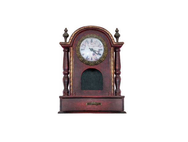 istock old wood clock isolated on white background 1571413766