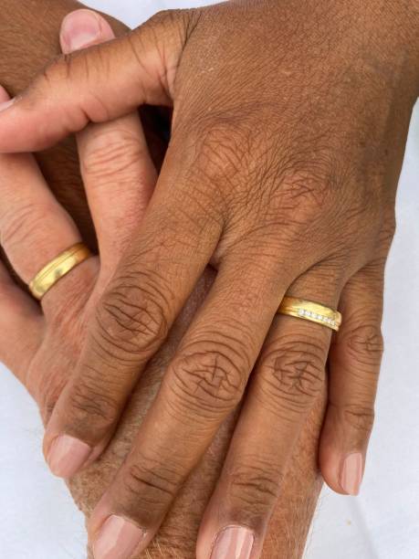 istock interracial couple hands with wedding ring 1571507146