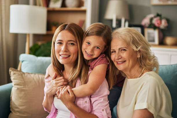 istock Three female generation portrait at home 1571554710