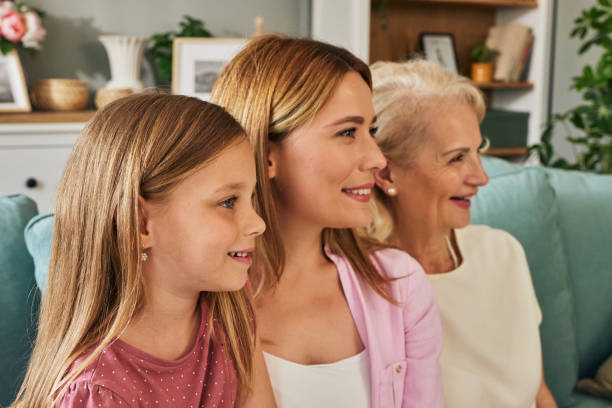 istock Three female generation portrait at home 1571555863