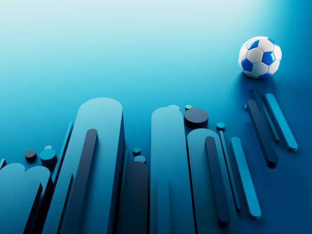 istock football ball 3d object. 3d illustration. graphic background element. 1571581250