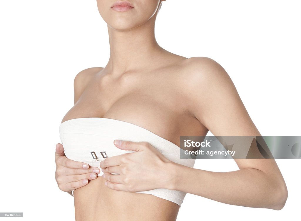 Preparing to breast correction Preparing to breast correction, isolated, white background Breast Stock Photo